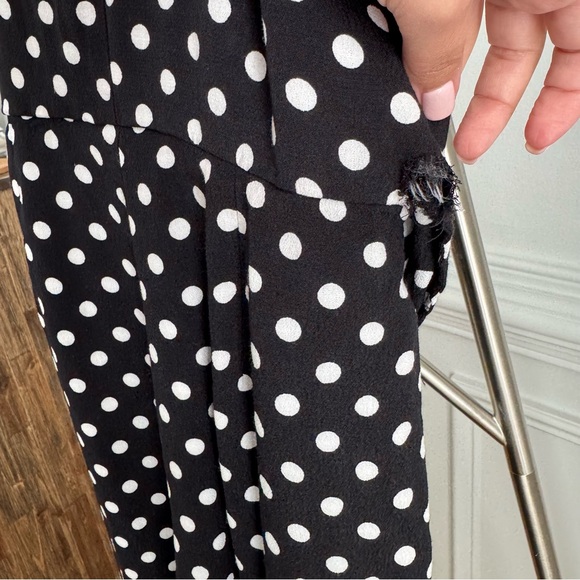 Kate Spade Black and White Polka Dots Jumpsuit Size 2 - Picture 10 of 10